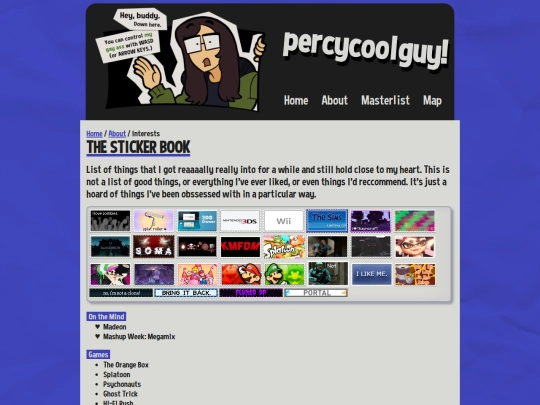 about/interests screenshot