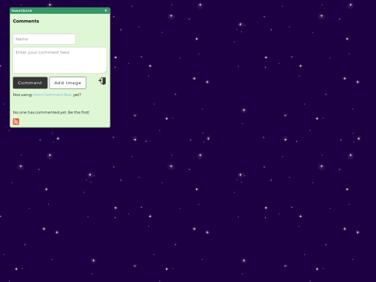 guestbook screenshot