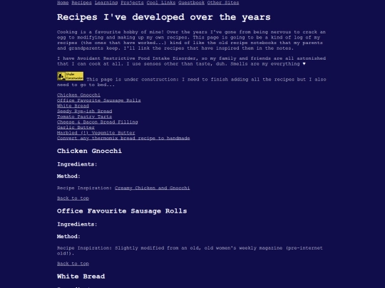recipes screenshot