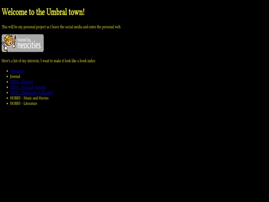 index screenshot