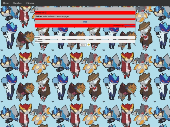 shoutbox screenshot