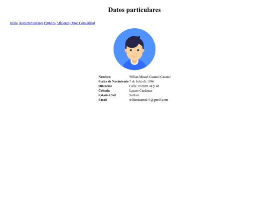 CV/datos screenshot