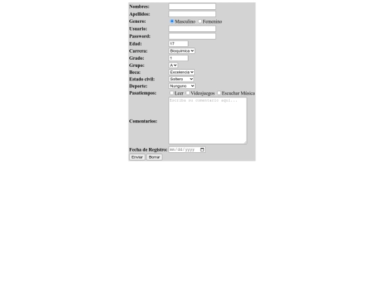 Formulario/formulario screenshot