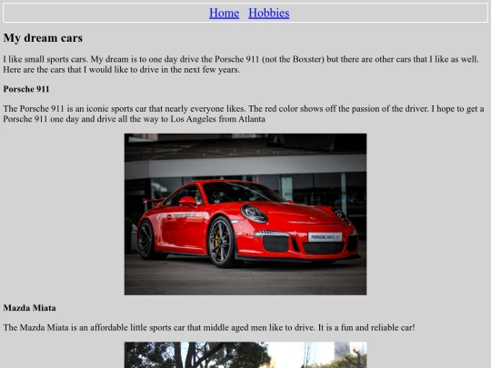 cars screenshot