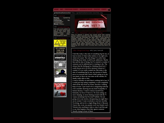 diary screenshot