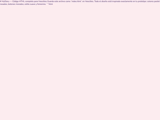 mydiary screenshot