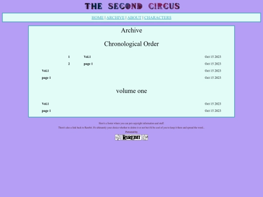 archive screenshot