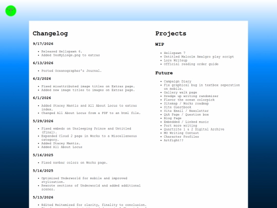 info/changelog screenshot