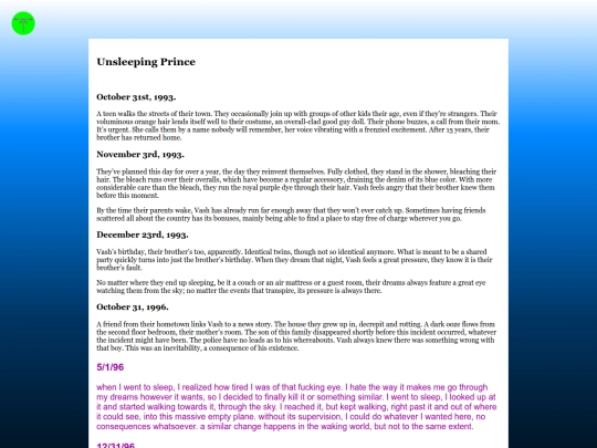 works/cloud-one/unsleeping-prince screenshot