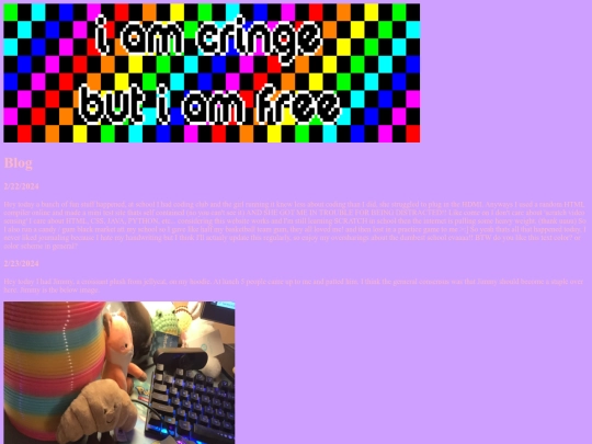 blog screenshot