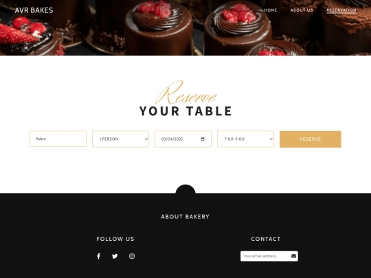 reservation screenshot