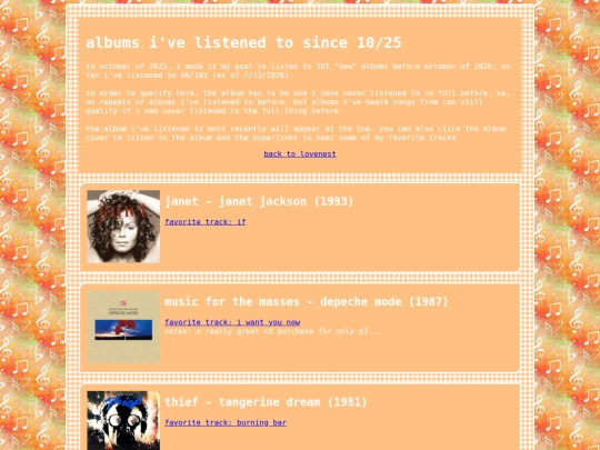 lists/100albums screenshot