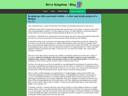 blog/keeping-up-with-a-personal-website screenshot