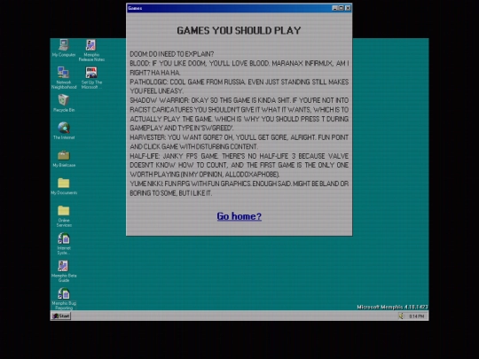 pagez/games screenshot