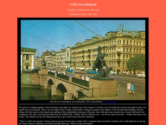 writing/kiss-in-leningrad screenshot