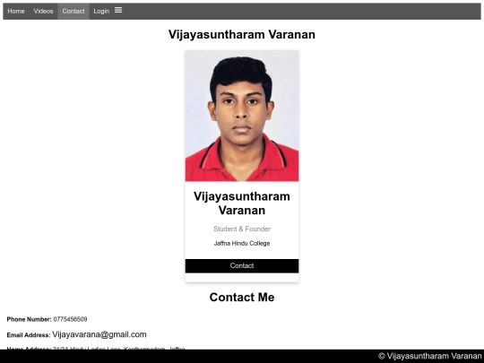 contact screenshot