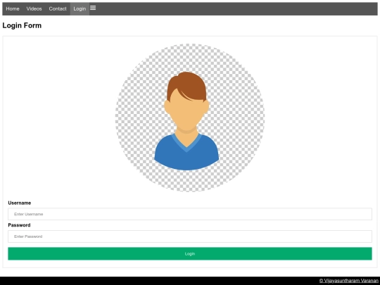 login screenshot