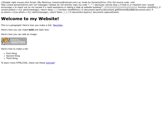 index screenshot