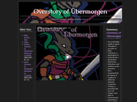 projects/pico-8/overstory_of_ubermorgen_project_page screenshot