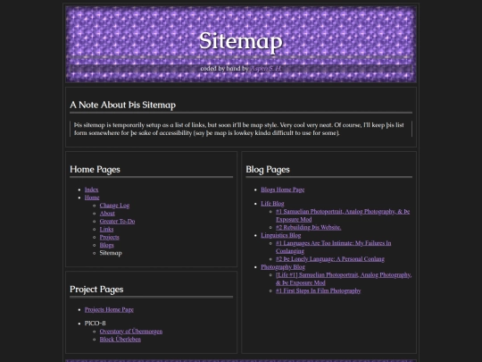sitemap screenshot