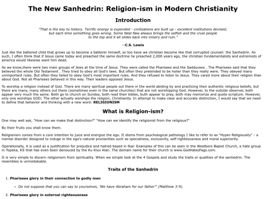 religionism-vs-spirituality screenshot