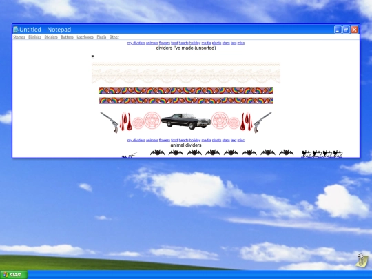 dividers screenshot