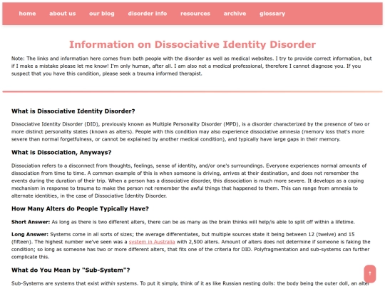 pages/disorder-info screenshot