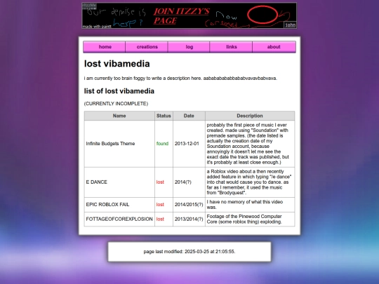 lost screenshot