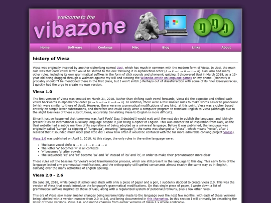 viesa/history screenshot