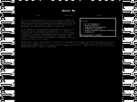 aboutme screenshot