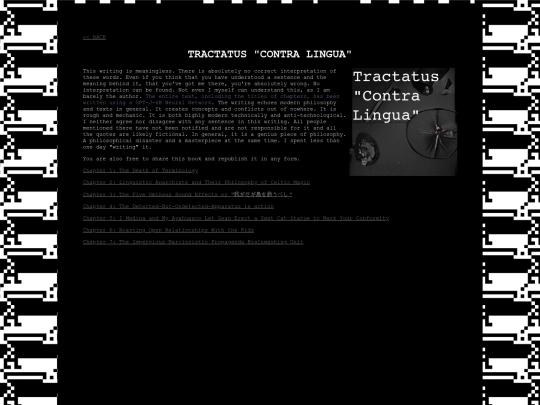 tractatus/chapters screenshot
