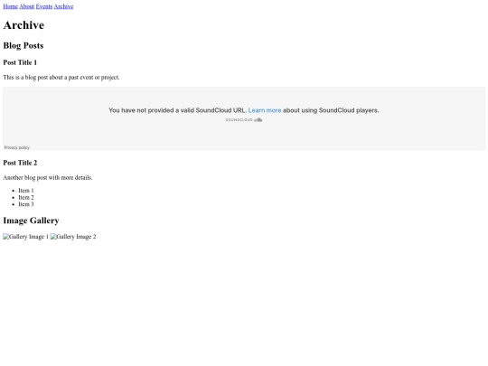 archive screenshot