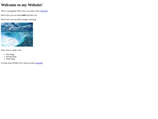 index screenshot