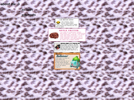 aboutme screenshot