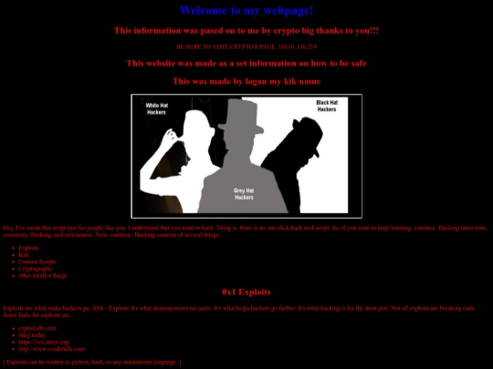 info screenshot