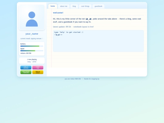 index screenshot