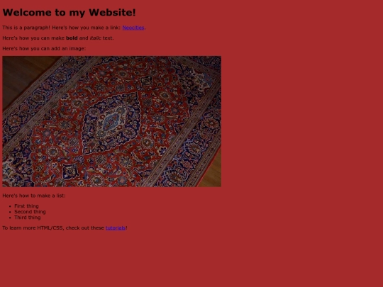 links screenshot