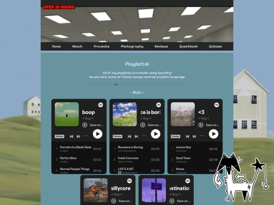 Playlists screenshot