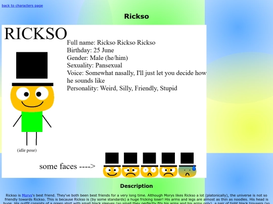 morys/characters/rickso_character_profile screenshot
