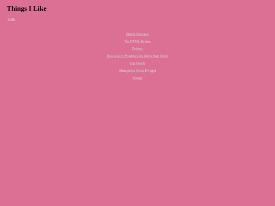 links screenshot