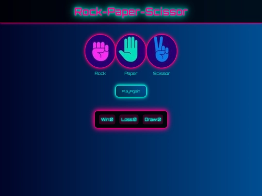 rock-paper-scissor screenshot