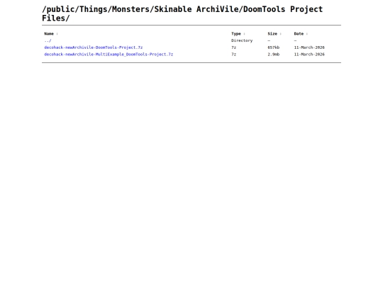 files/Things/Monsters/Skinable ArchiVile/DoomTools Project Files screenshot