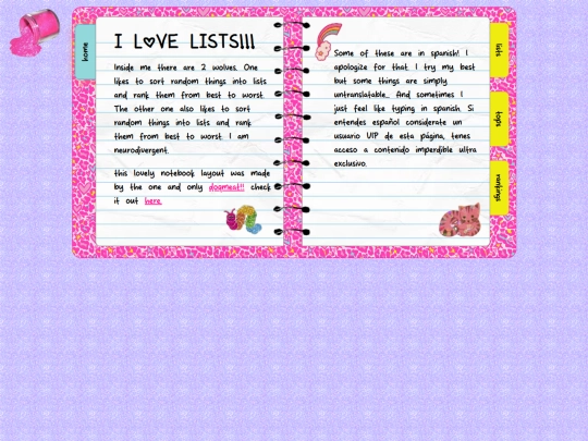 lists screenshot