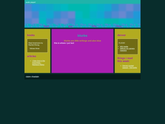blurbs screenshot