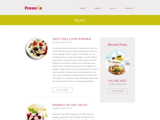 blog screenshot