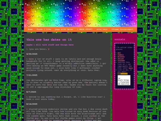 blogging screenshot