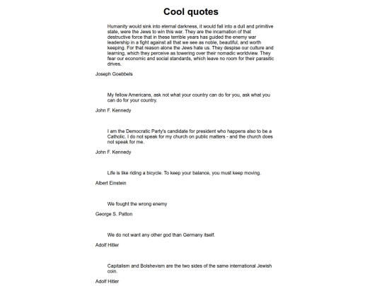 pamphlet/quotes screenshot