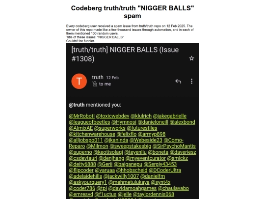 soydev/codeberg-spam screenshot