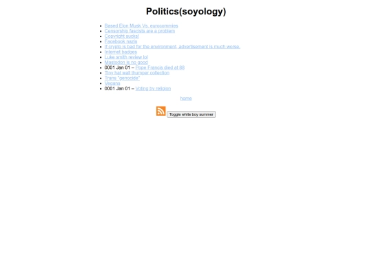 tags/politicssoyology screenshot