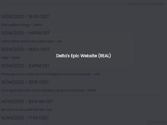 updates screenshot
